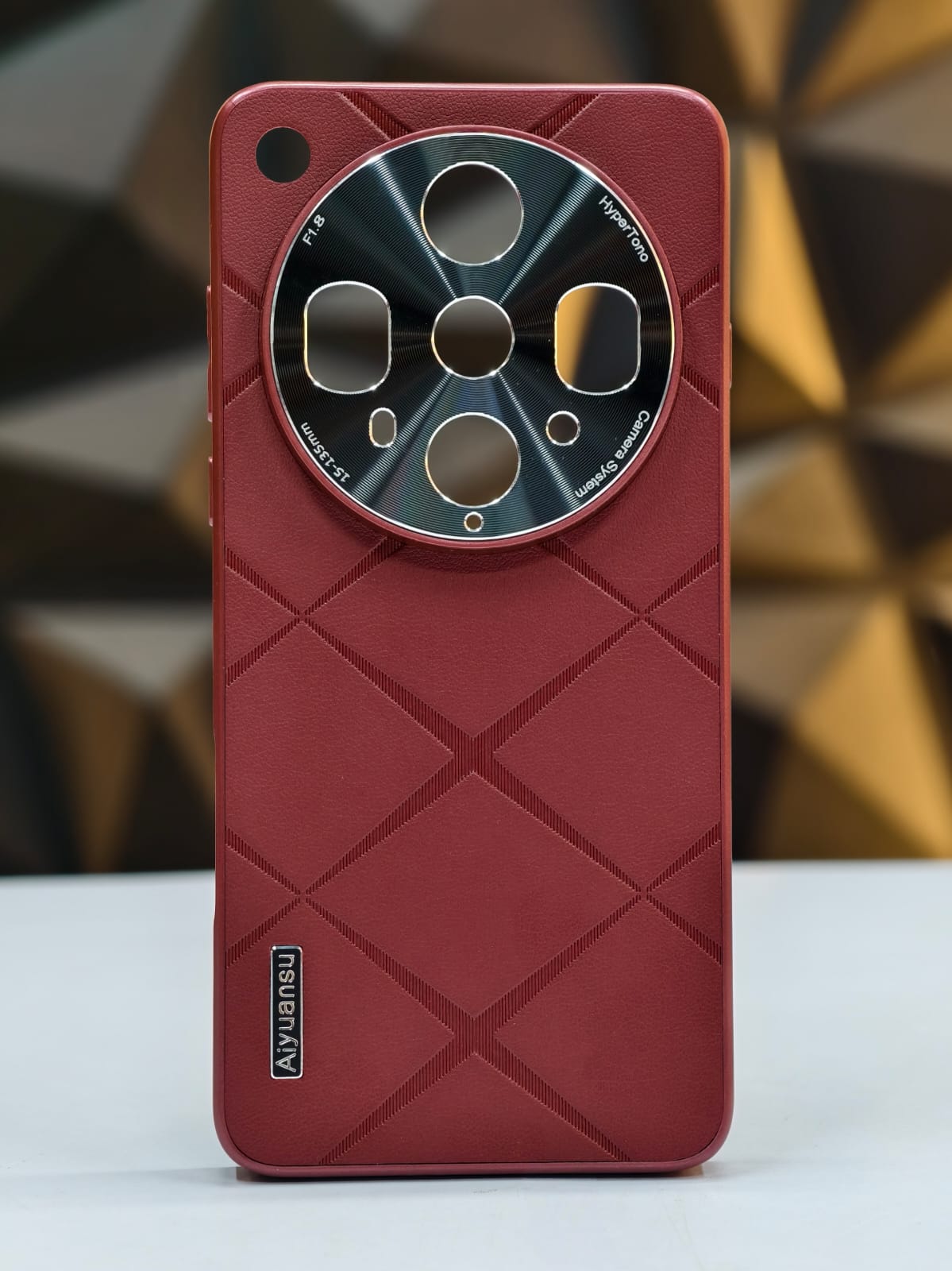 Leather Back Cover With Camera Protection For OPPO Find X8 Ultra